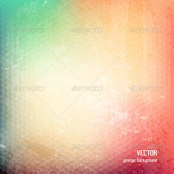 Grunge Geometric Patterned Background - Abstract Conceptual