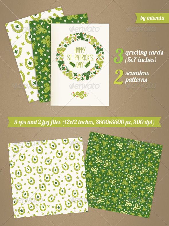 Greeting Cards for St. Patrick's Day - Seasons/Holidays Conceptual