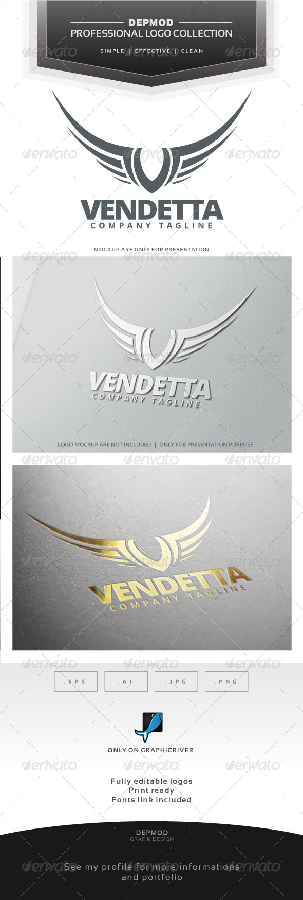 Vendetta Logo - Letters Logo Templates