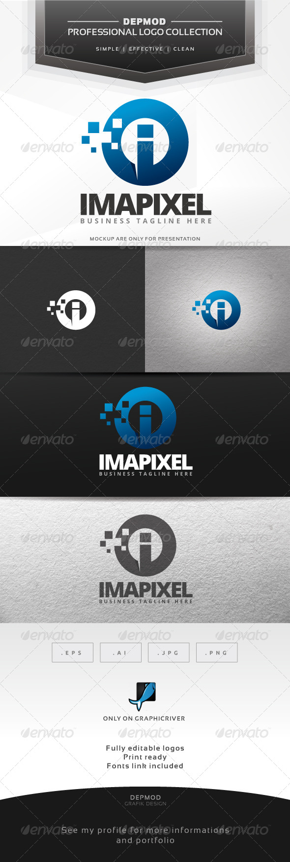 Imapixel Logo - Letters Logo Templates
