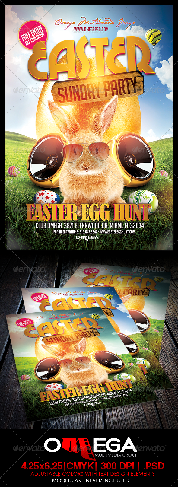 Easter Sunday Party - Events Flyers