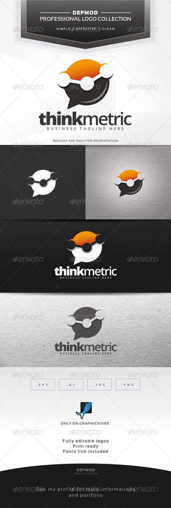 Think Metric Logo - Symbols Logo Templates