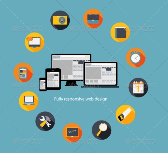 Responsive Web Design Icon - Web Technology