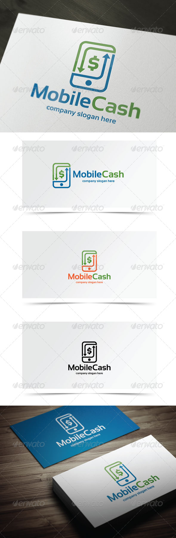 Mobile Cash - Symbols Logo Templates
