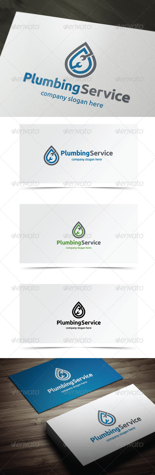 Plumbing Service - Objects Logo Templates