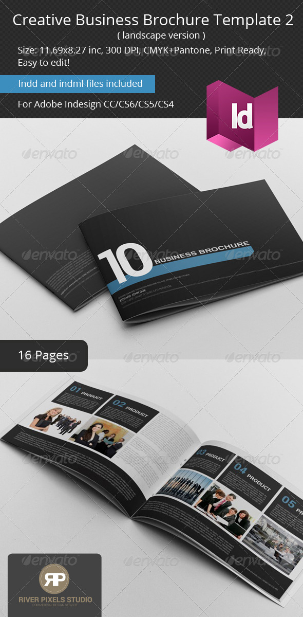 Creative Business Brochure II Landscape - Corporate Brochures
