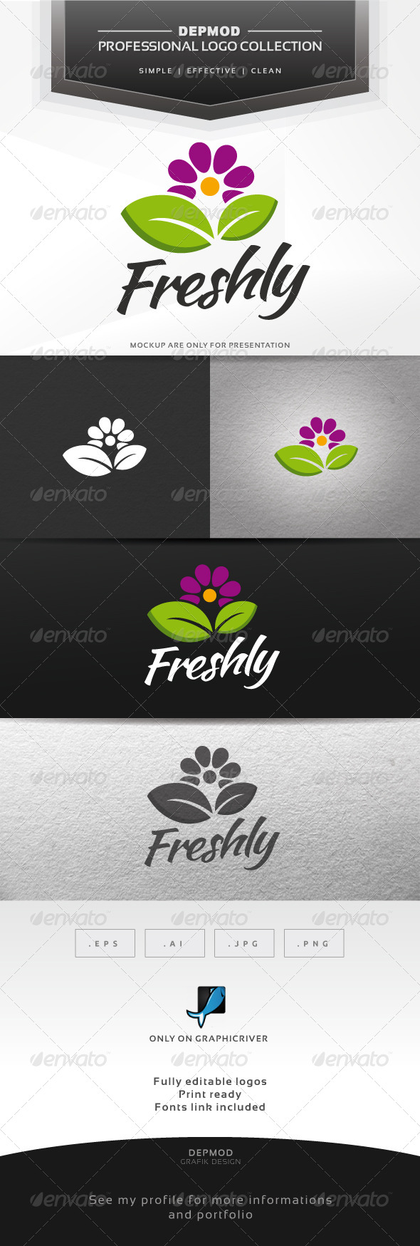 Freshly Logo - Nature Logo Templates