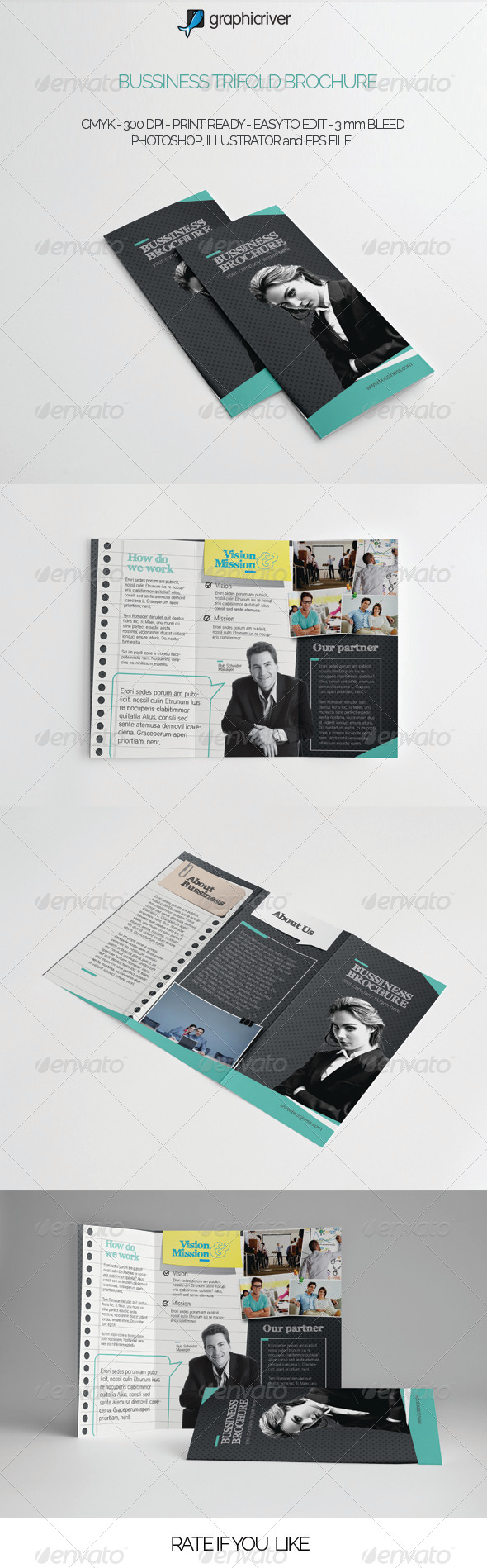 Multipurpose Trifold Brochure - Corporate Brochures