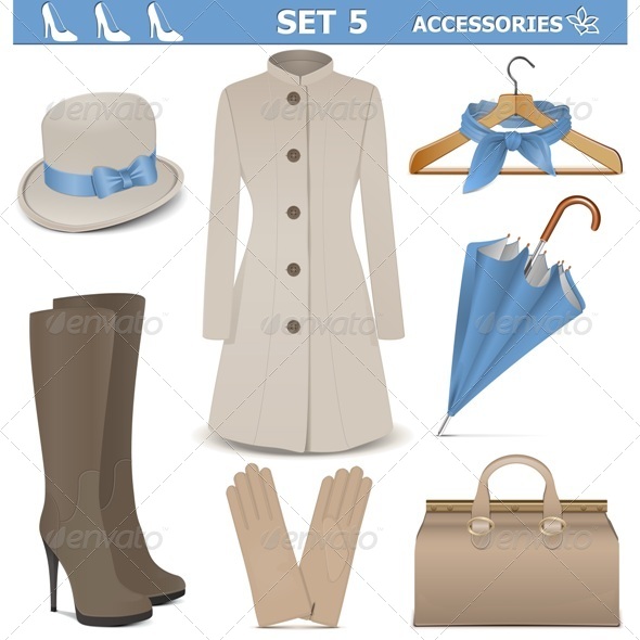 Female Accessories Set 5 - Commercial / Shopping Conceptual