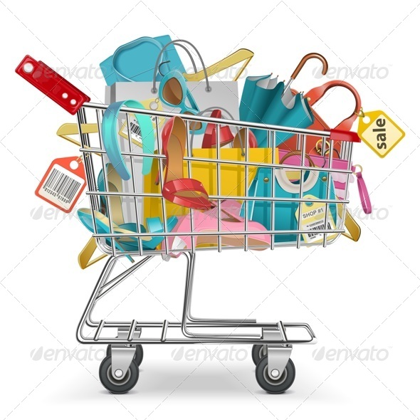 Trolley with Purchase - Commercial / Shopping Conceptual