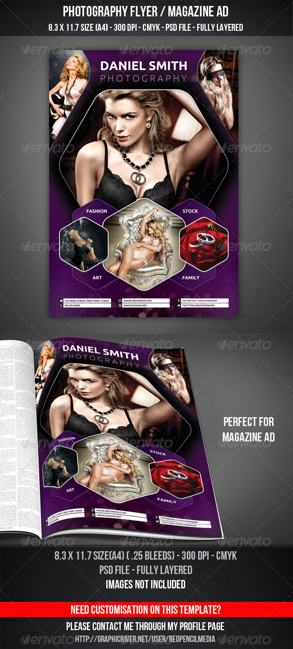 Photography Flyer / Magazine AD - Flyers Print Templates