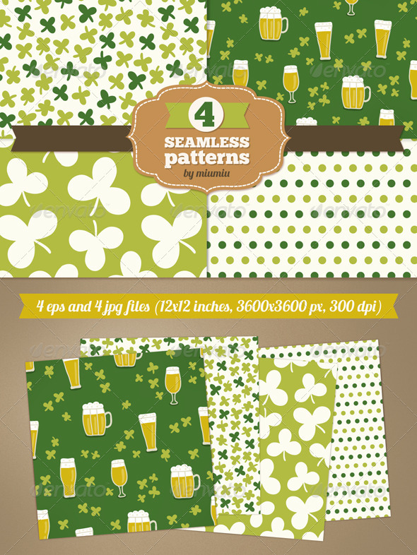 Set of Holiday Seamless Patterns - Seasons/Holidays Conceptual
