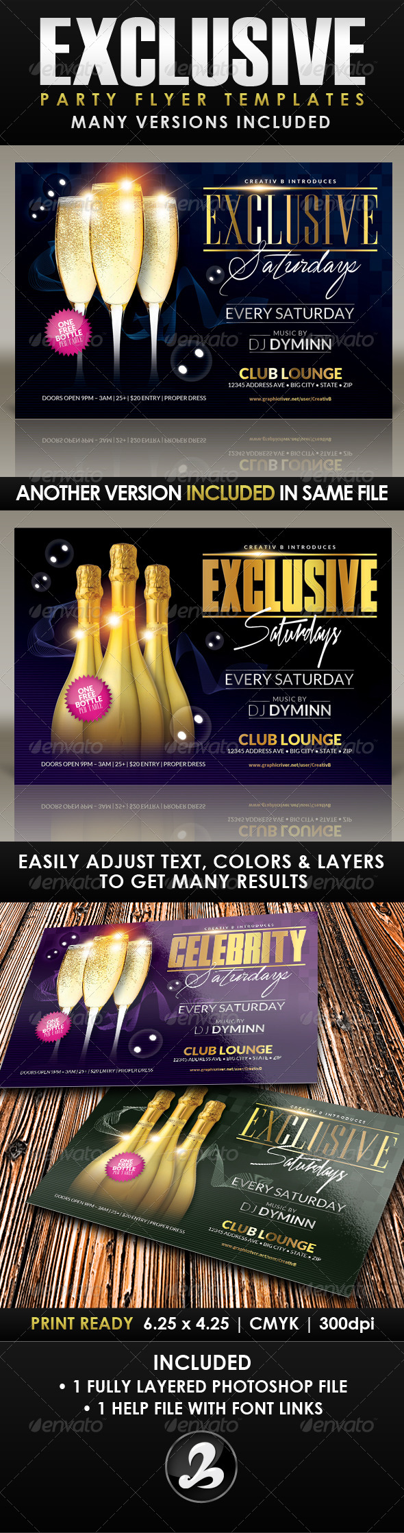 Exclusive Party Flyer Template - Clubs & Parties Events