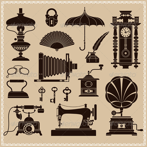 Vintage Ephemera and Objects - Man-made Objects Objects