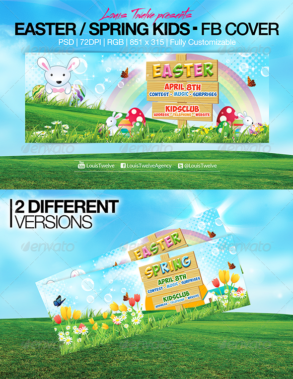 Easter Kids - Spring | Facebook Covers - Facebook Timeline Covers Social Media
