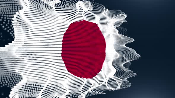 Japan Particle Flag