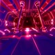 4K Neon spaceship interior tunnel - VideoHive Item for Sale