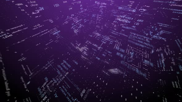 Blocks of Abstract Program Code are Written and Moved Within the Virtual Space alt