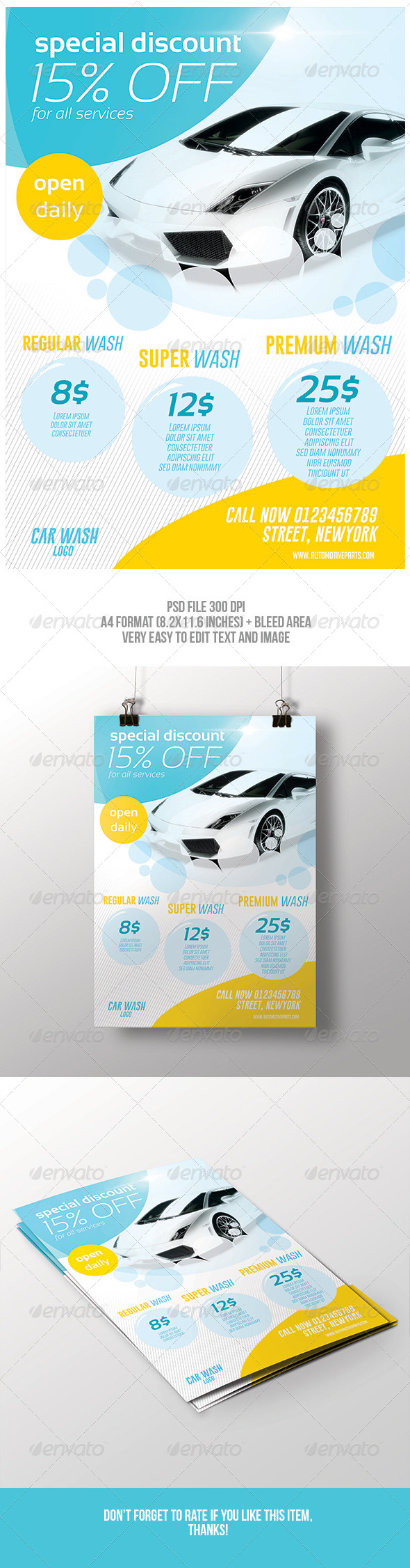 Car Wash Flyer - Commerce Flyers