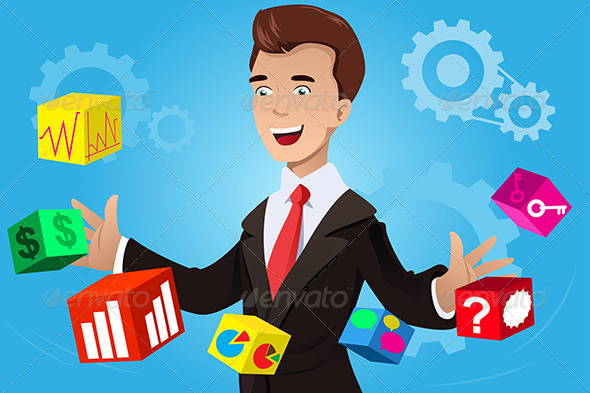 Businessman Having an Idea Concept - Concepts Business