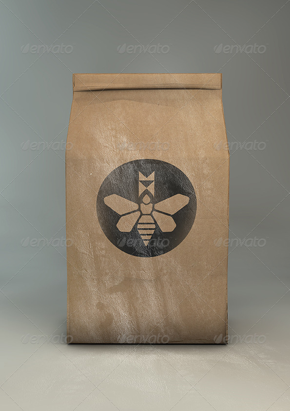 Download Paper Bag Mock Up Flour Coffee Bag Mock Up By Mock Up Militia Graphicriver 3D SVG Files Ideas | SVG, Paper Crafts, SVG File