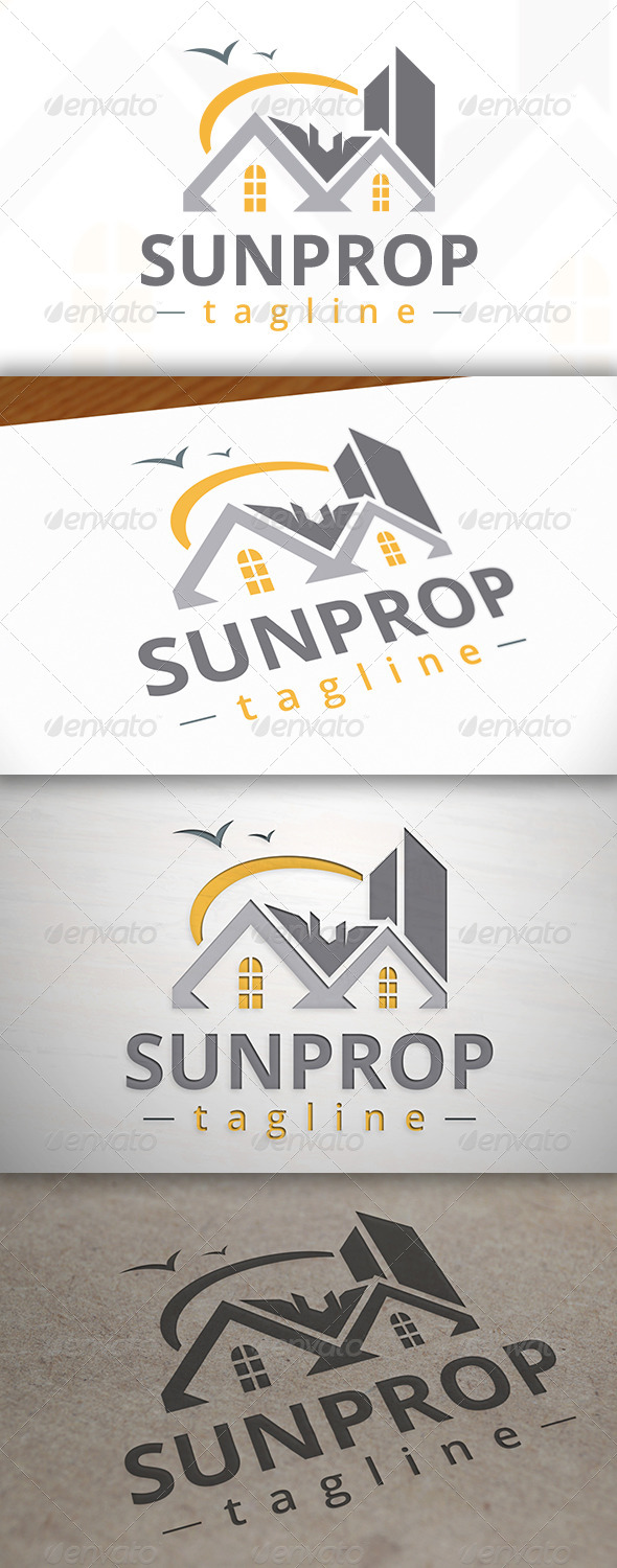 Sun Property Logo - Buildings Logo Templates
