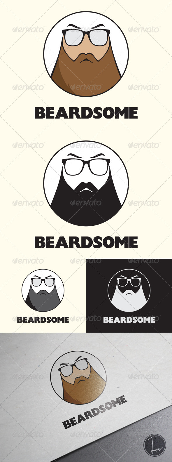 Beardsome Logo - Humans Logo Templates