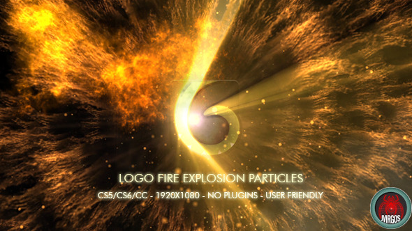 Logo Fire Explosion Particles