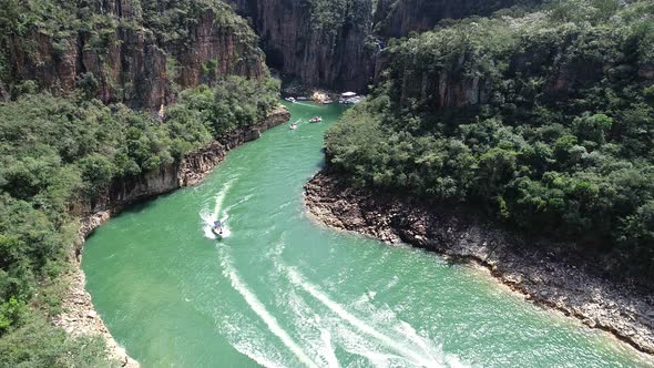 Capitolio lake at Minas Gerais state Brazil. Famous Furnas dam. alt