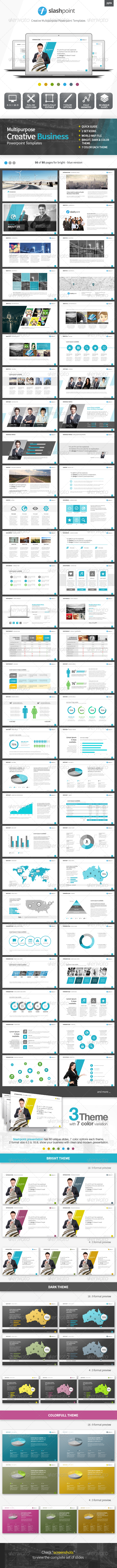 Slashpoint - Creative Business powerpoint template - PowerPoint Templates Presentation Templates