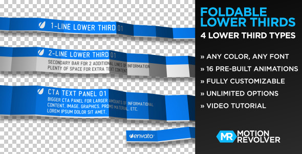 Foldable Lower Thirds