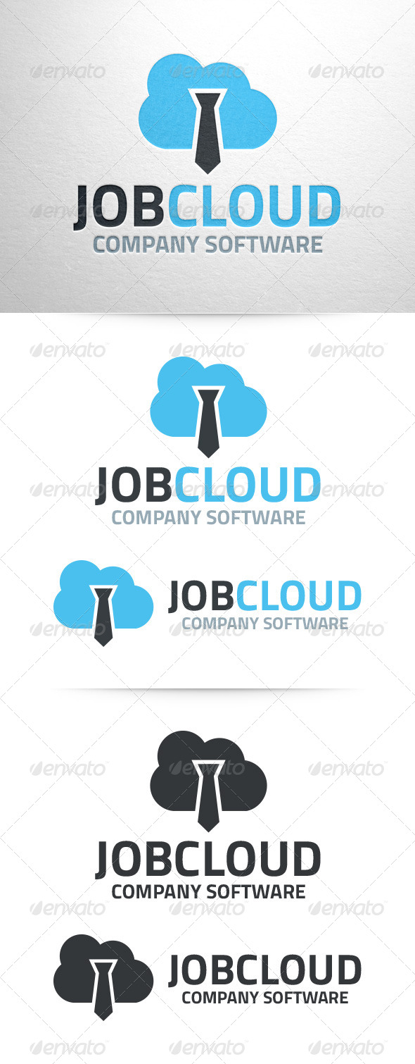 Job Cloud Logo Template - Objects Logo Templates