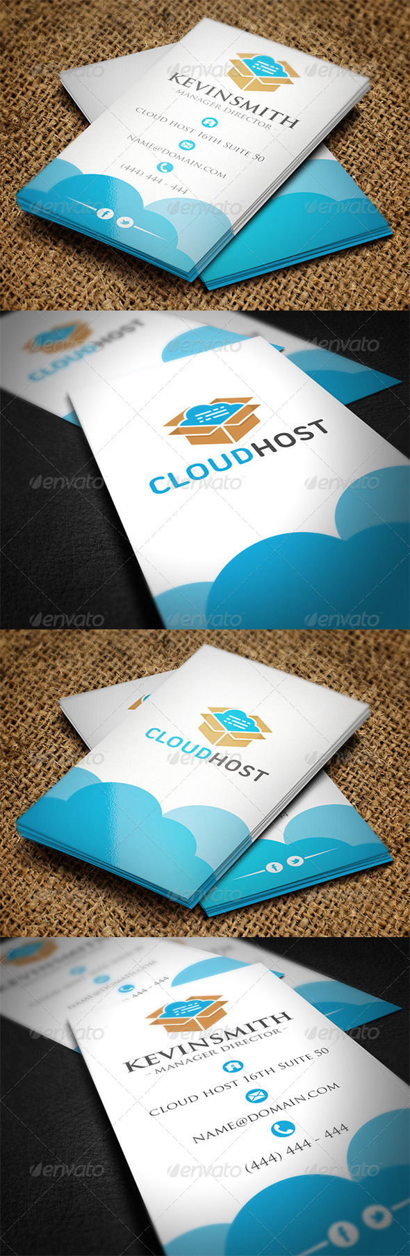 Cloud Business Card - Creative Business Cards