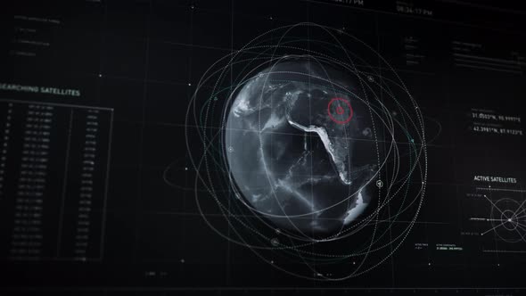 Big dark screen. CIA finds the location of a dangerous drug dealer in Brazil. UI alt