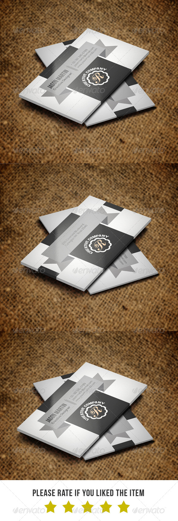 Creative Retro Business Card BNA 005 - Retro/Vintage Business Cards