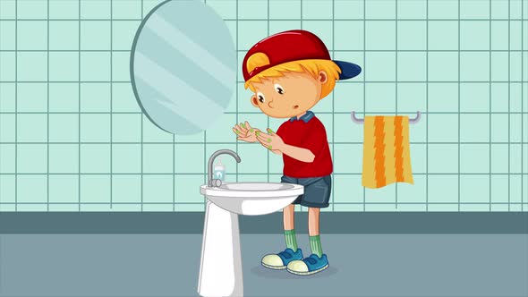 Boy Sees The Viruses In His Hands 4K alt