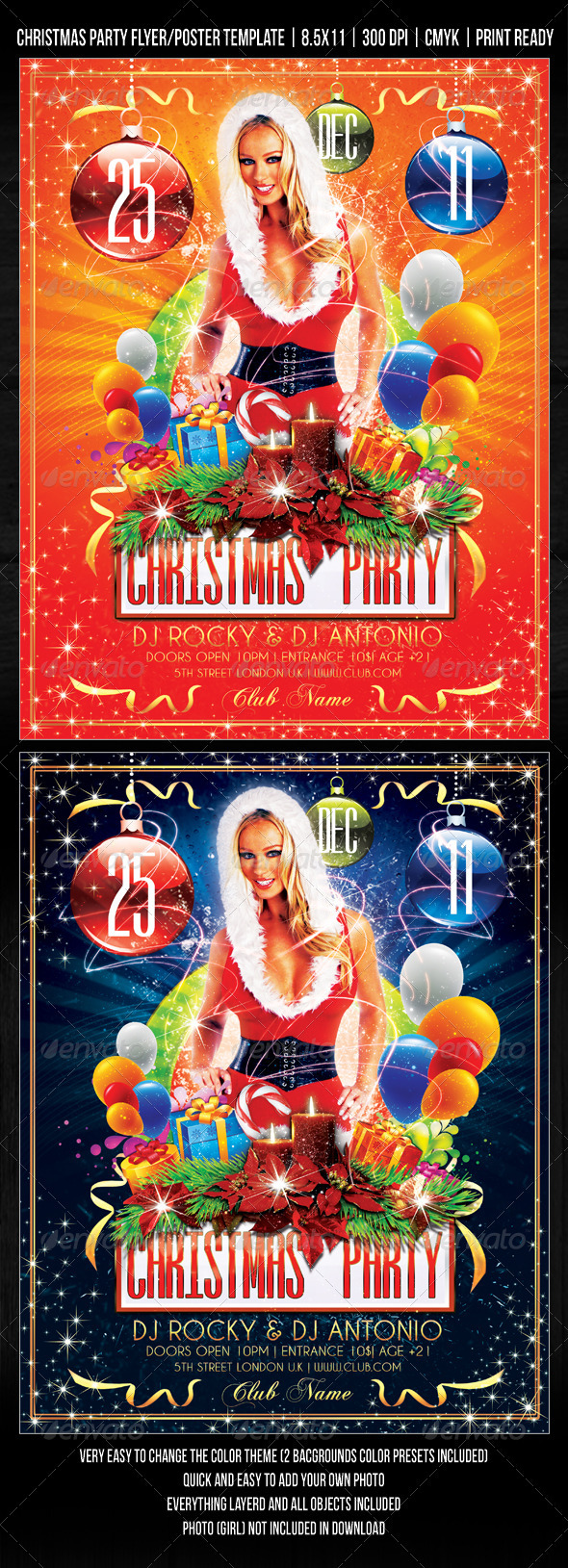 Christmas Party / Concert Flyer / Poster Design - Clubs & Parties Events