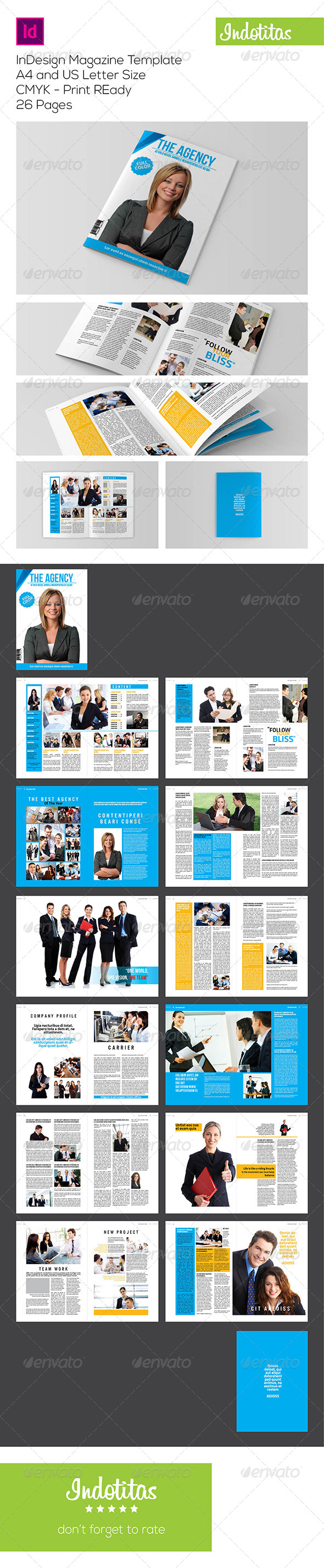 InDesign Magazine Template - Magazines Print Templates