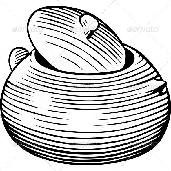 Sugar Pot - Man-made Objects Objects