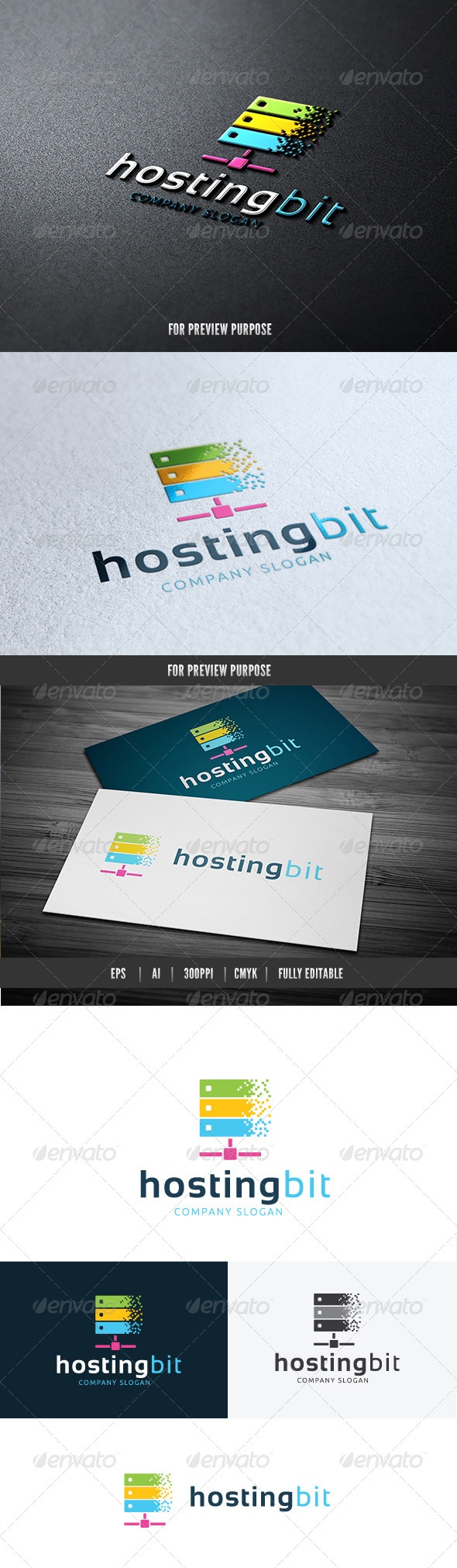 Hosting Bit - Objects Logo Templates