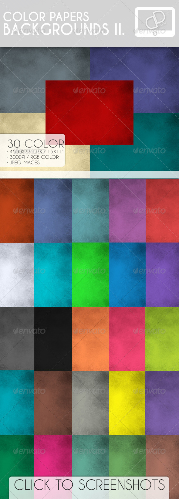 Color Paper Backgrounds II - Backgrounds Graphics