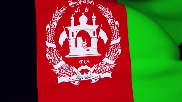 Afghanistan Flag Transition 4k