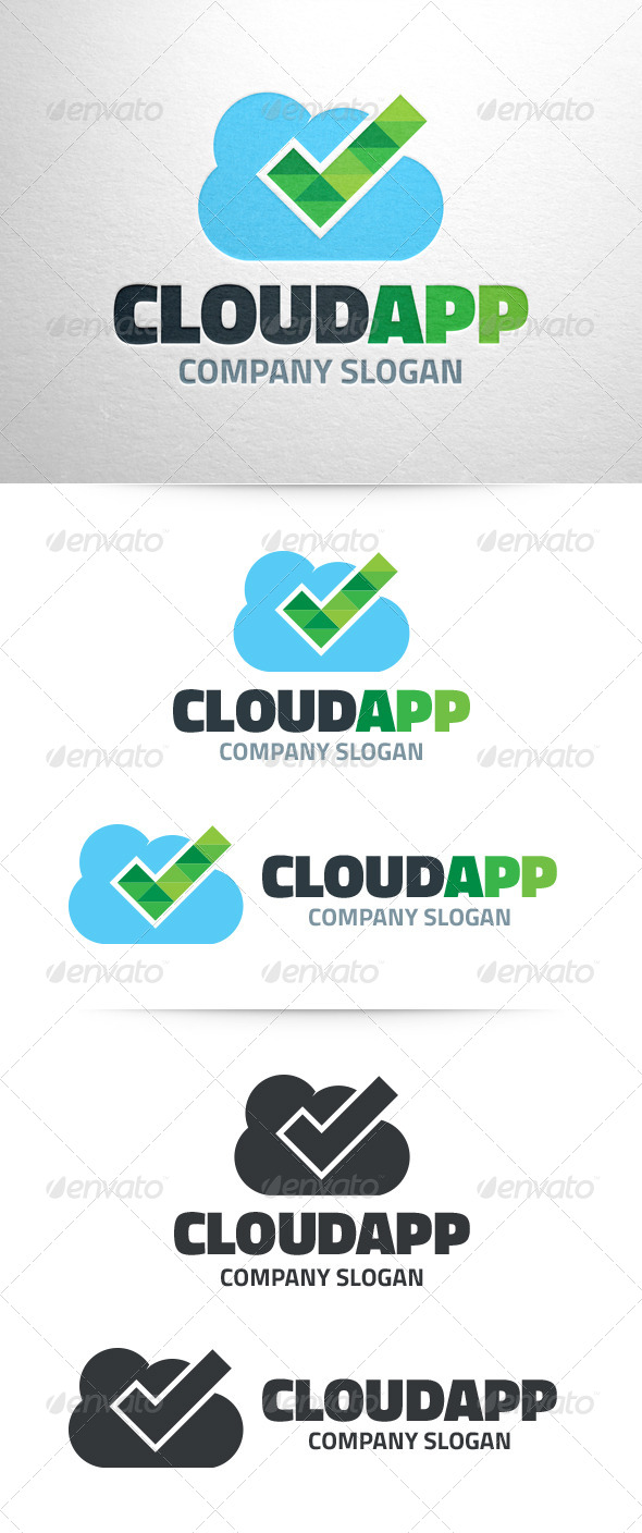 Cloud App Logo Template - Symbols Logo Templates