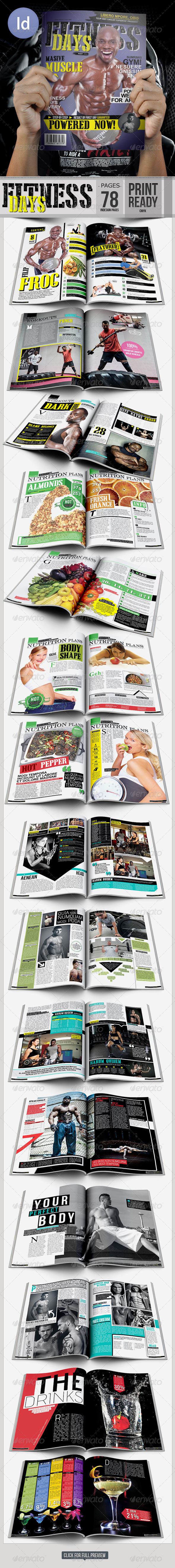 Fitness Day Magazine A4 - Magazines Print Templates
