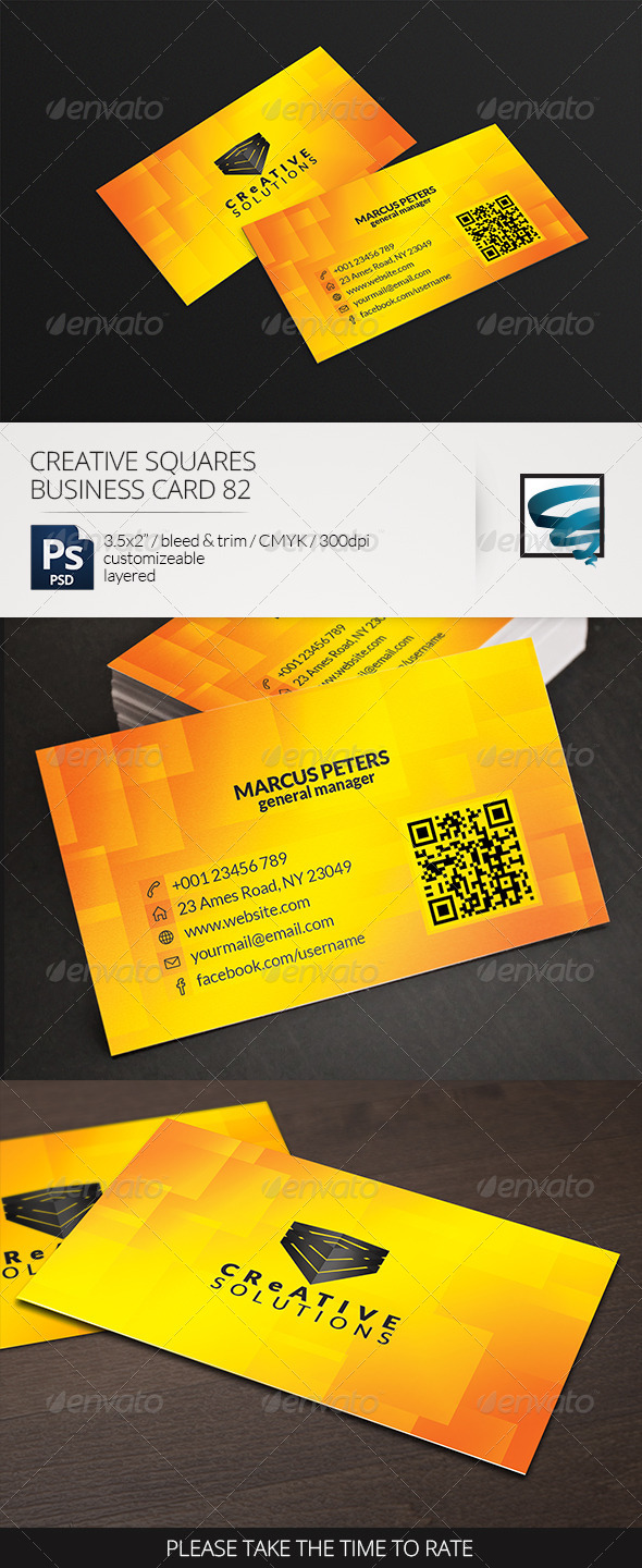 Creative Squares Business Card 82 - Creative Business Cards