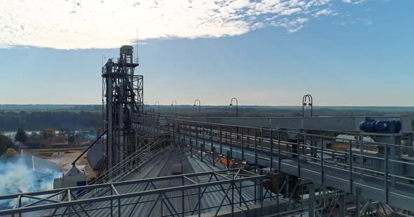 Modern industrial plant on nature background alt