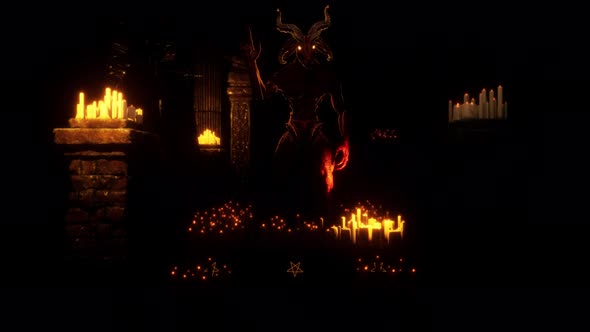 Goat Demon Baphomet VJ Loop alt