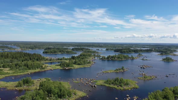 Kvarken World Heritage - Drone Flying Sideways alt