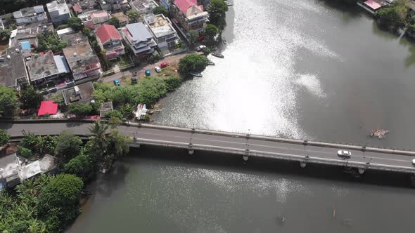 Cavendish Bridge Aerial Shot - panning to other side alt