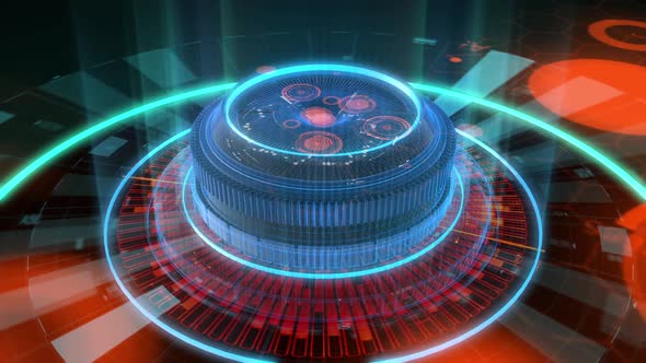 Radial Technno Holographic Background alt